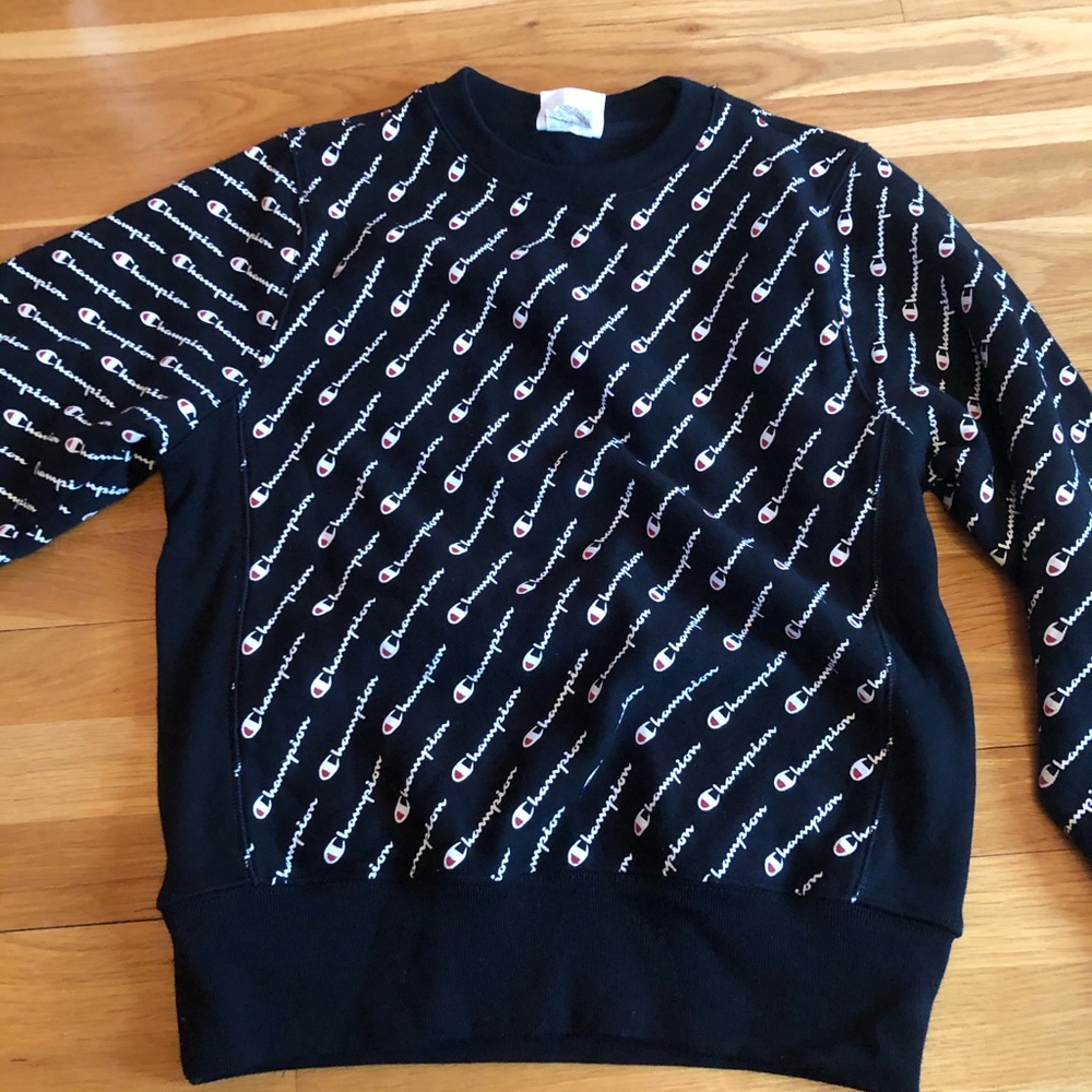 Champion logo crew sweatshirt women adult small